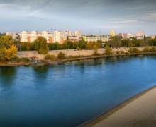 Городская набережная в центре Тирасполя