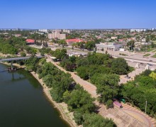 Городская набережная в центре Тирасполя