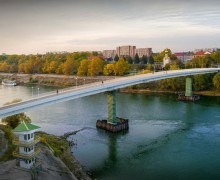 Городская набережная в центре Тирасполя